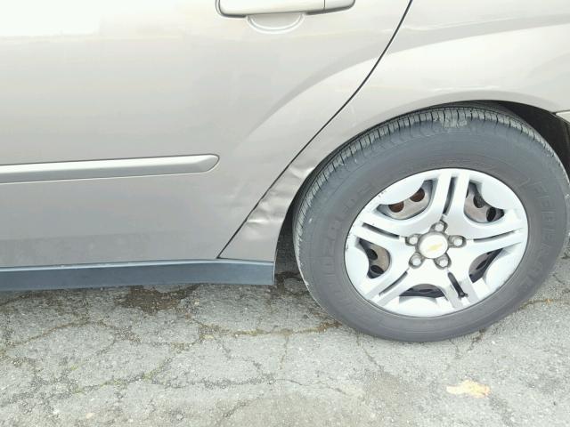 1G1ZS58F27F277112 - 2007 CHEVROLET MALIBU LS ყავისფერი ფოტო 9