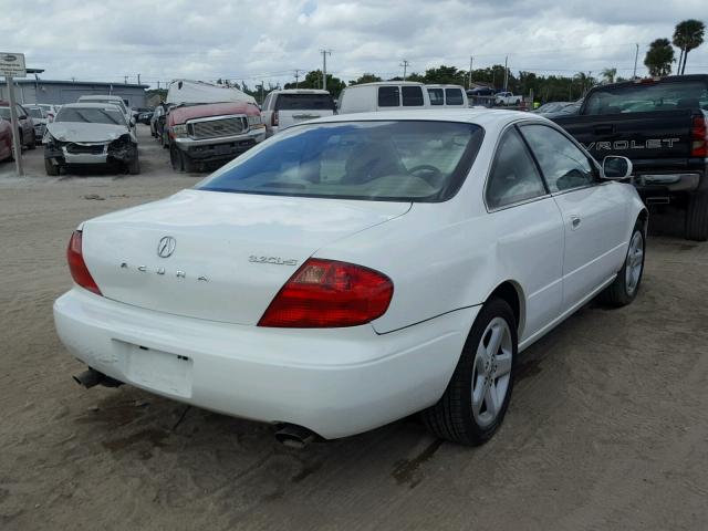 19UYA42631A001259 - 2001 ACURA 3.2CL TYPE WHITE photo 4