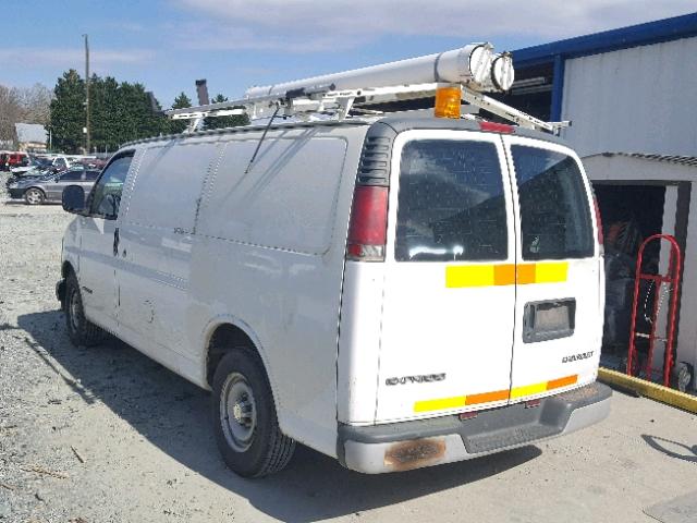 1GCFG25W111154274 - 2001 CHEVROLET EXPRESS G2 WHITE photo 3