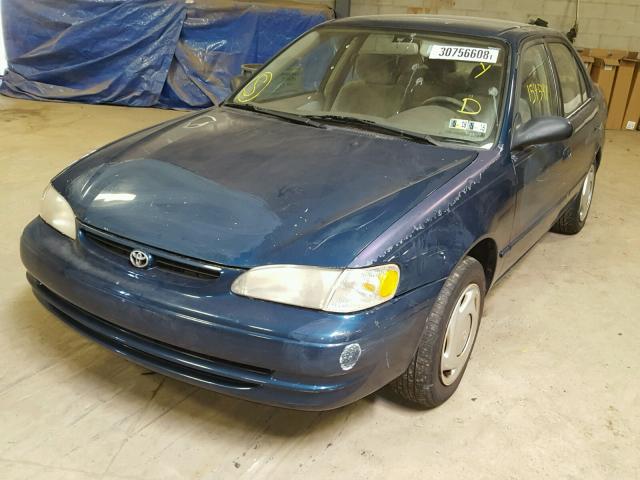 2T1BR18E6WC088345 - 1998 TOYOTA COROLLA VE BLUE photo 2