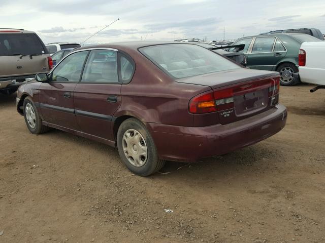 4S3BE635117214721 - 2001 SUBARU LEGACY L BURGUNDY photo 3