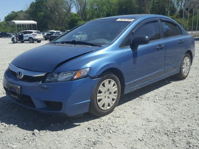 19XFA1F37AE041264 - 2010 HONDA CIVIC VP BLUE photo 2