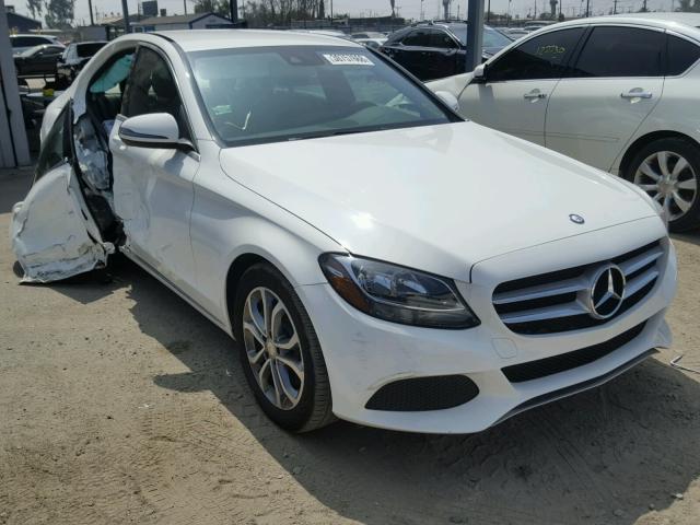 55SWF4JB2GU130341 - 2016 MERCEDES-BENZ C 300 WHITE photo 1