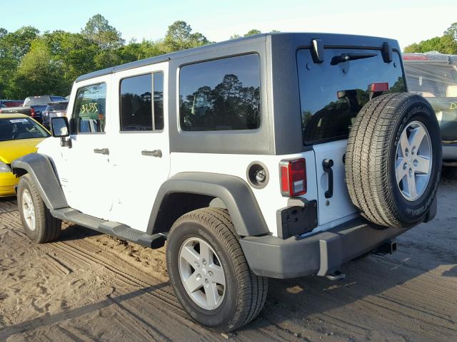 1C4BJWDG3EL251567 - 2014 JEEP WRANGLER U WHITE photo 3