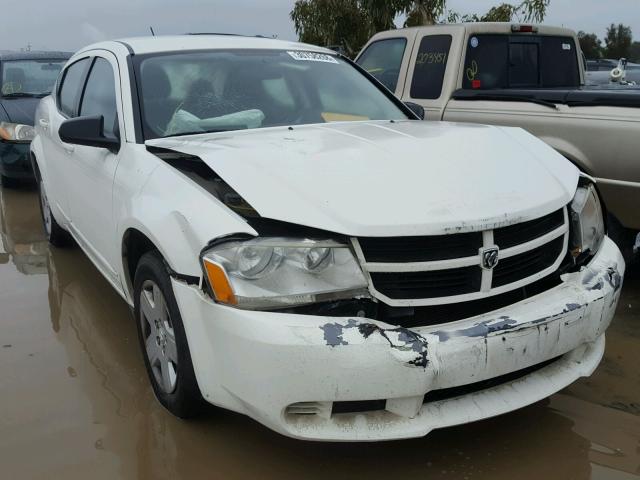 1B3LC46J38N175631 - 2008 DODGE AVENGER SE WHITE photo 1