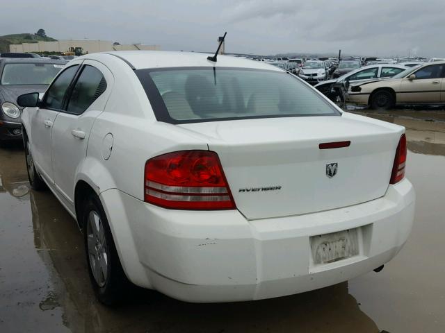 1B3LC46J38N175631 - 2008 DODGE AVENGER SE WHITE photo 3