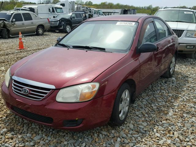 KNAFE121775431579 - 2007 KIA SPECTRA EX MAROON photo 2