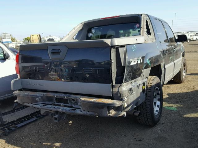 3GNEK13T42G227905 - 2002 CHEVROLET AVALANCHE BLACK photo 4