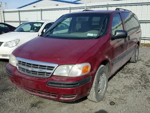 1GNDX03E04D236528 - 2004 CHEVROLET VENTURE BURGUNDY photo 2