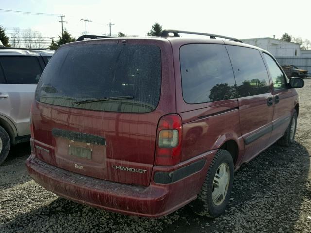 1GNDX03E04D236528 - 2004 CHEVROLET VENTURE BURGUNDY photo 4