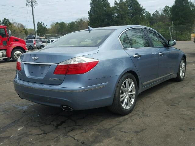 KMHGC4DF5BU129712 - 2011 HYUNDAI GENESIS 4. BLUE photo 4