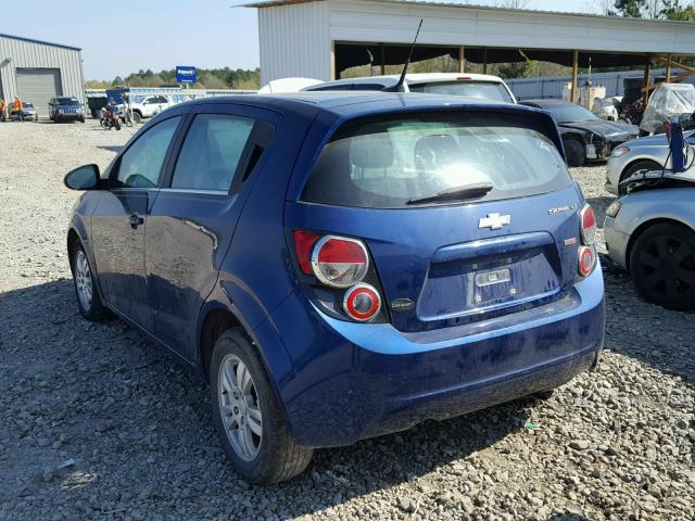 1G1JC6SB0D4170038 - 2013 CHEVROLET SONIC LT BLUE photo 3