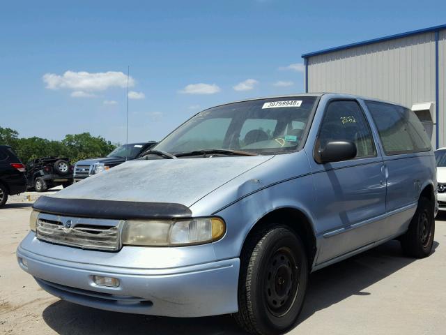 4M2ZV111XWDJ18333 - 1998 MERCURY VILLAGER BLUE photo 2