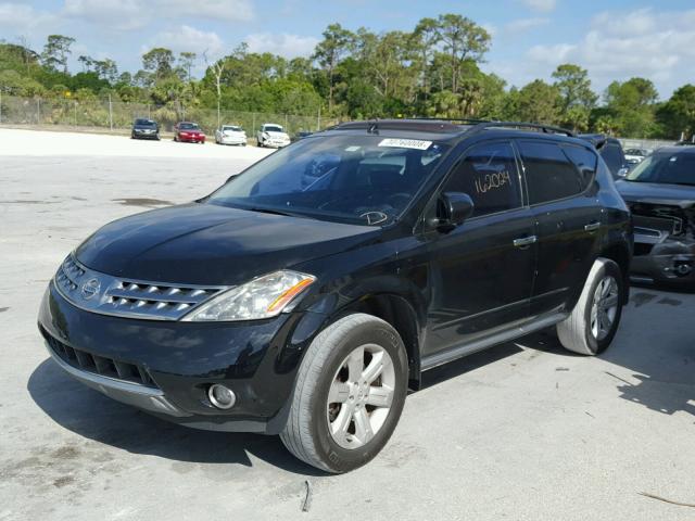 JN8AZ08T96W423484 - 2006 NISSAN MURANO BLACK photo 2