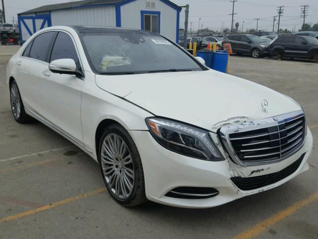 WDDUG8CB0FA111603 - 2015 MERCEDES-BENZ S 550 WHITE photo 1