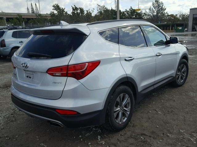 5XYZU3LBXGG371391 - 2016 HYUNDAI SANTA FE S SILVER photo 4