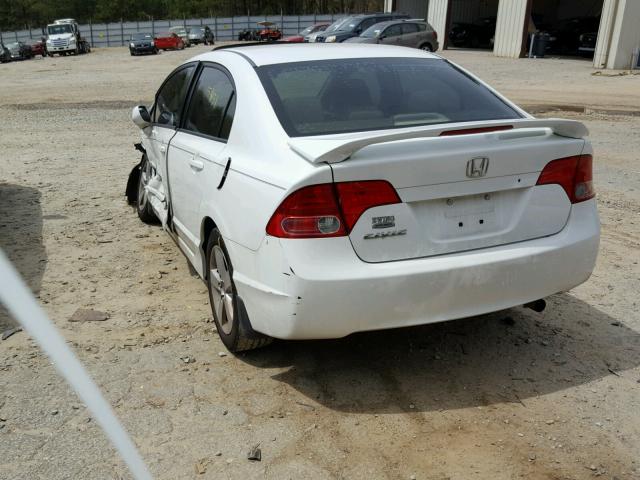 1HGFA16837L114580 - 2007 HONDA CIVIC EX WHITE photo 3