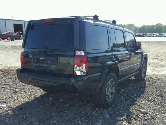 1J8HH48KX8C225604 - 2008 JEEP COMMANDER BLACK photo 4