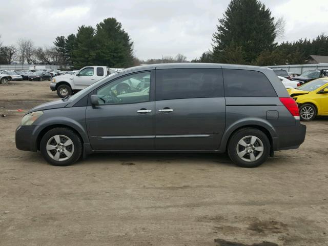 5N1BV28U87N106296 - 2007 NISSAN QUEST S GRAY photo 9