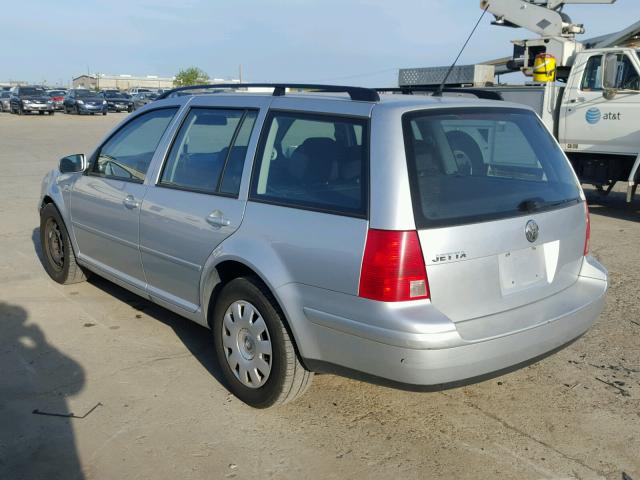 WVWRK61J13W323681 - 2003 VOLKSWAGEN JETTA GL SILVER photo 3