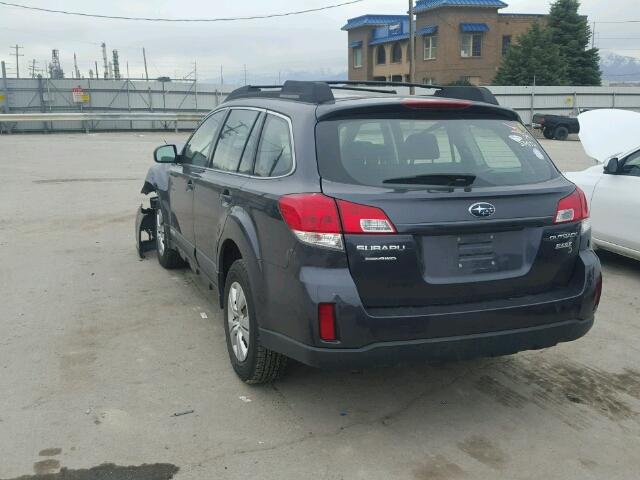 4S4BRBAC1B3387514 - 2011 SUBARU OUTBACK 2. GRAY photo 3