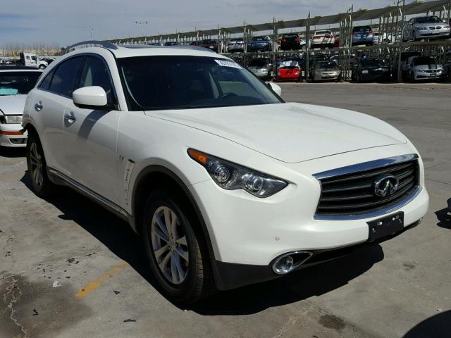 JN8CS1MW9EM413471 - 2014 INFINITI QX70 WHITE photo 1