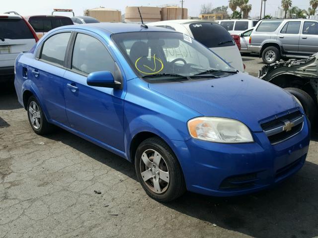 KL1TD5DE9AB047285 - 2010 CHEVROLET AVEO LS BLUE photo 1