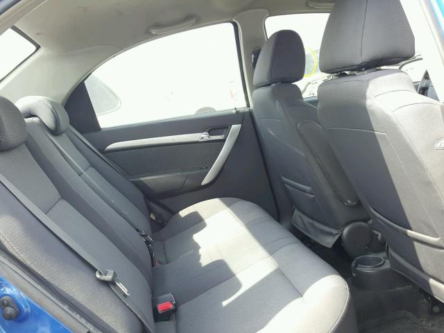 KL1TD5DE9AB047285 - 2010 CHEVROLET AVEO LS BLUE photo 6