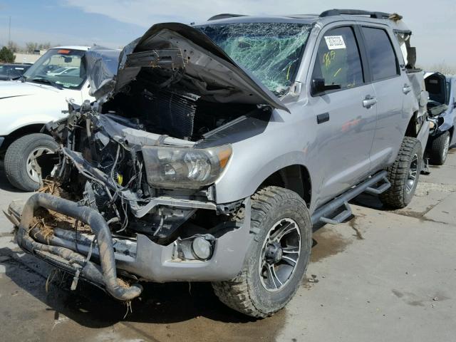 5TDBY67A58S019610 - 2008 TOYOTA SEQUOIA PL SILVER photo 2