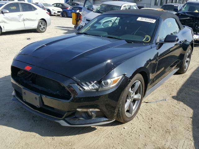 1FATP8EM9F5363756 - 2015 FORD MUSTANG BLACK photo 2