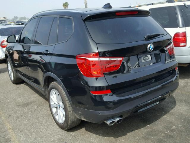 5UXWZ7C33H0V87190 - 2017 BMW X3 SDRIVE2 BLACK photo 3