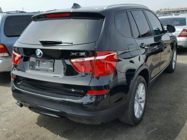 5UXWZ7C33H0V87190 - 2017 BMW X3 SDRIVE2 BLACK photo 4