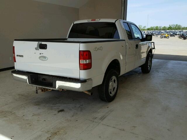 1FTRX14W67KD24687 - 2007 FORD F150 WHITE photo 4