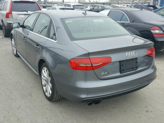 WAUAFAFLXEN030382 - 2014 AUDI A4 PREMIUM GRAY photo 3