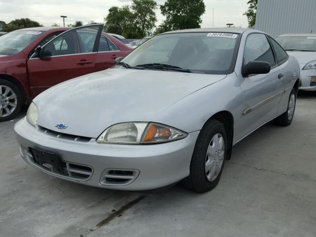 1G1JC124827219728 - 2002 CHEVROLET CAVALIER SILVER photo 2