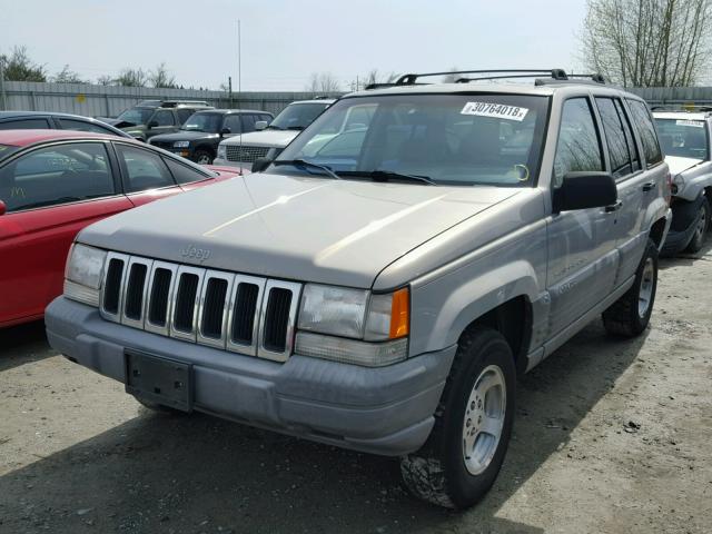 1J4GZ58Y6WC310148 - 1998 JEEP GRAND CHER GRAY photo 2