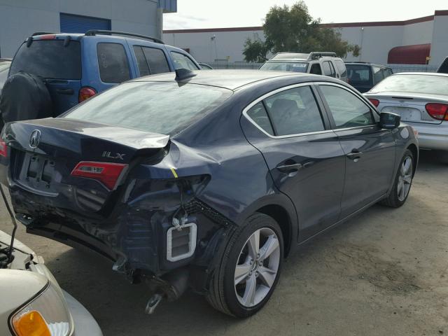 19VDE1F3XFE006651 - 2015 ACURA ILX 20 BLUE photo 4