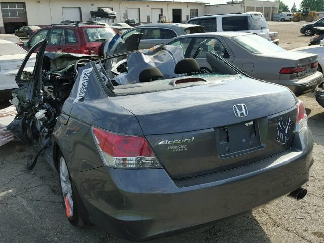 1HGCP26748A110646 - 2008 HONDA ACCORD EX GRAY photo 3