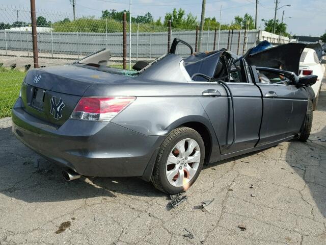 1HGCP26748A110646 - 2008 HONDA ACCORD EX GRAY photo 4