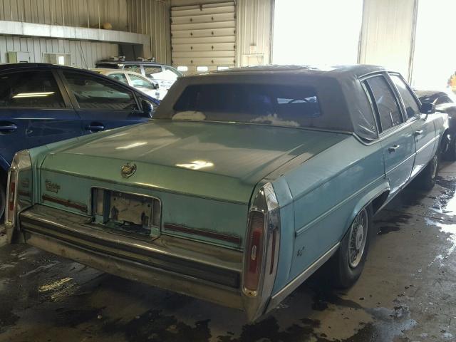 1G6DW51Y3J9724489 - 1988 CADILLAC BROUGHAM BLUE photo 4