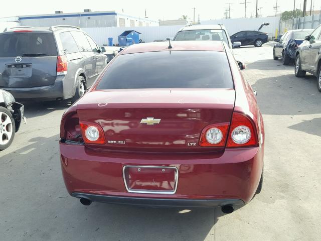 1G1ZK57778F232422 - 2008 CHEVROLET MALIBU LTZ 勃艮第红 照片 10
