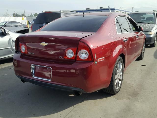 1G1ZK57778F232422 - 2008 CHEVROLET MALIBU LTZ 勃艮第红 照片 4