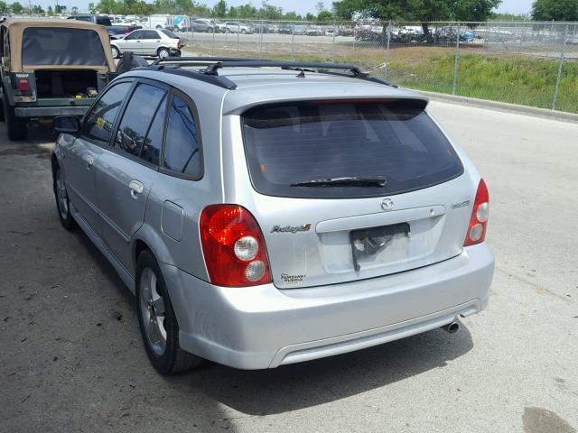 JM1BJ246721621801 - 2002 MAZDA PROTEGE PR SILVER photo 3