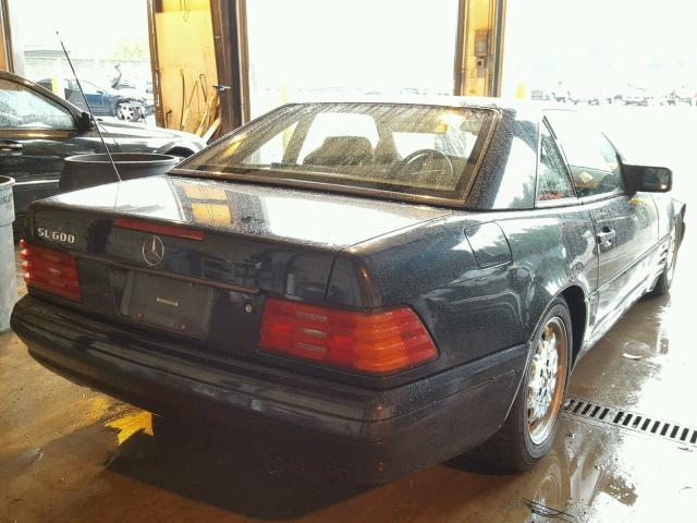 WDBFA76F7TF126013 - 1996 MERCEDES-BENZ SL 600 BLUE photo 4