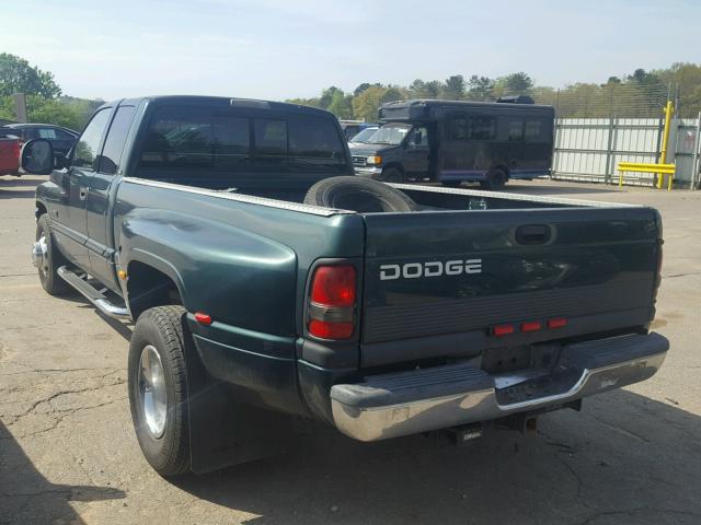 1B7MC33721J275075 - 2001 DODGE RAM 3500 GREEN photo 3