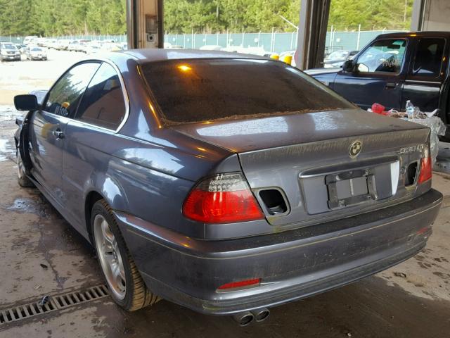 WBABN53441JU35053 - 2001 BMW 330 CI GRAY photo 3