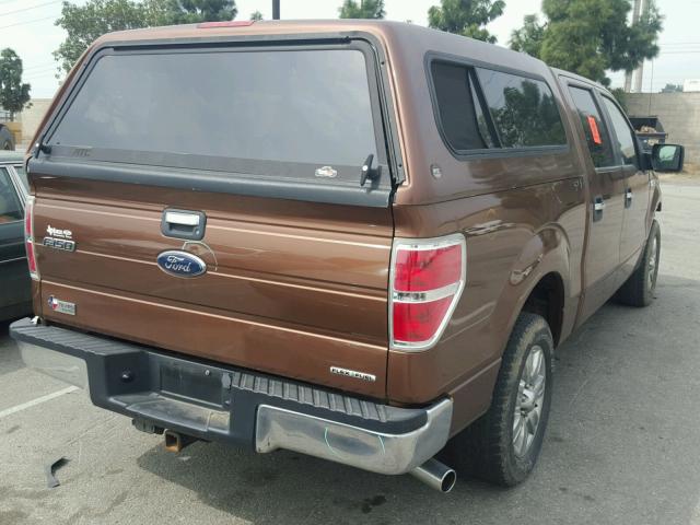 1FTFW1CF7BFA26013 - 2011 FORD F150 SUPER BROWN photo 4