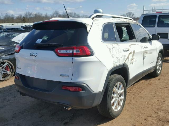 1C4PJMCS0EW220565 - 2014 JEEP CHEROKEE L WHITE photo 4