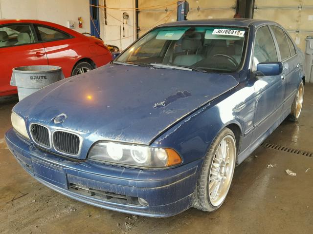 WBADT63492CK27857 - 2002 BMW 530 I AUTO BLUE photo 2