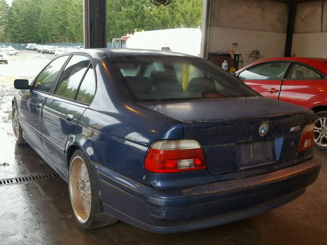 WBADT63492CK27857 - 2002 BMW 530 I AUTO BLUE photo 3